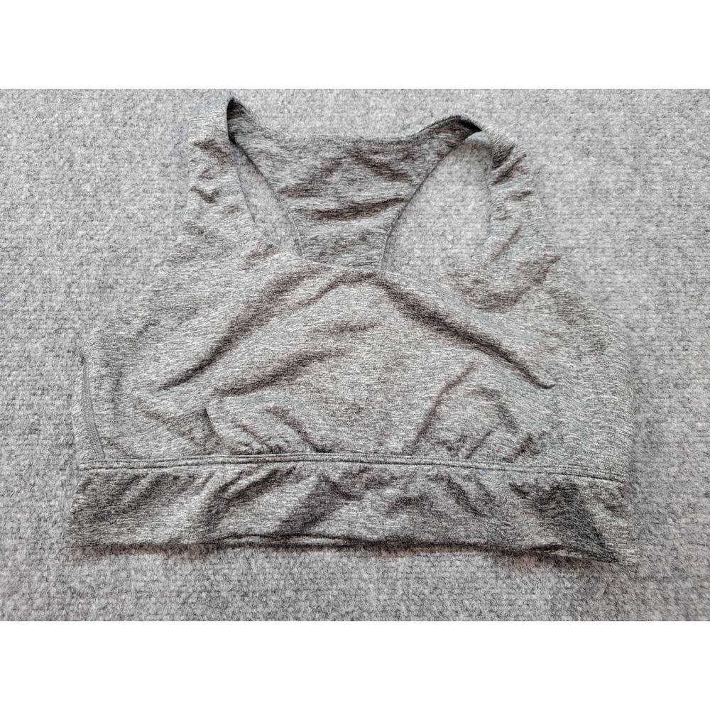 OFFLINE by Aerie Warmup Recharge Sports Bra Heather Grey Racerback Large